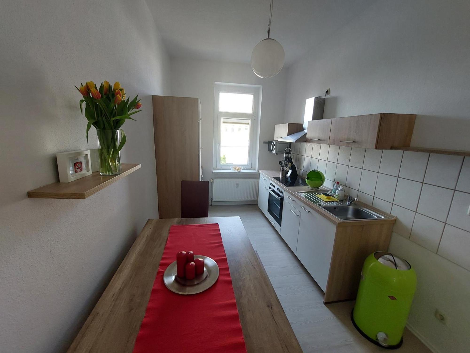 Schoene Zwei-Zimmer-Wohnung "W2" Mit 4 Einzelbetten Und Wlan In Zwenkau Bei Leipzig Im Neuseenland Cameră foto